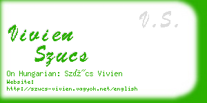 vivien szucs business card